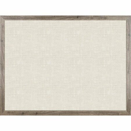 U BRANDS Bulletin Board, Linen, 48inWx36inH, Rustic/Natural UBR4894U0001